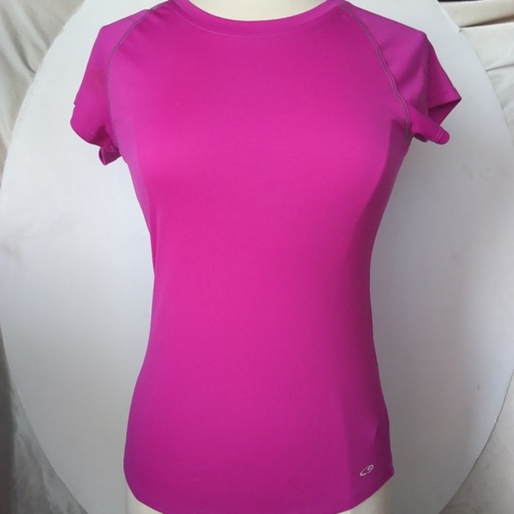 Champion Workout Athletic Semi Fitted Top Pink Size Small